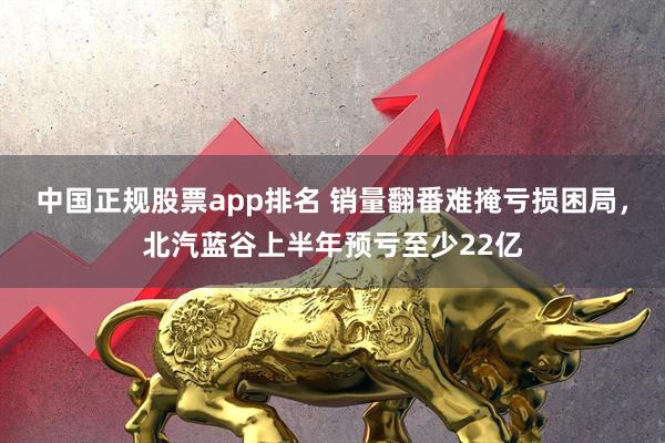 中国正规股票app排名 销量翻番难掩亏损困局，北汽蓝谷上半年预亏至少22亿